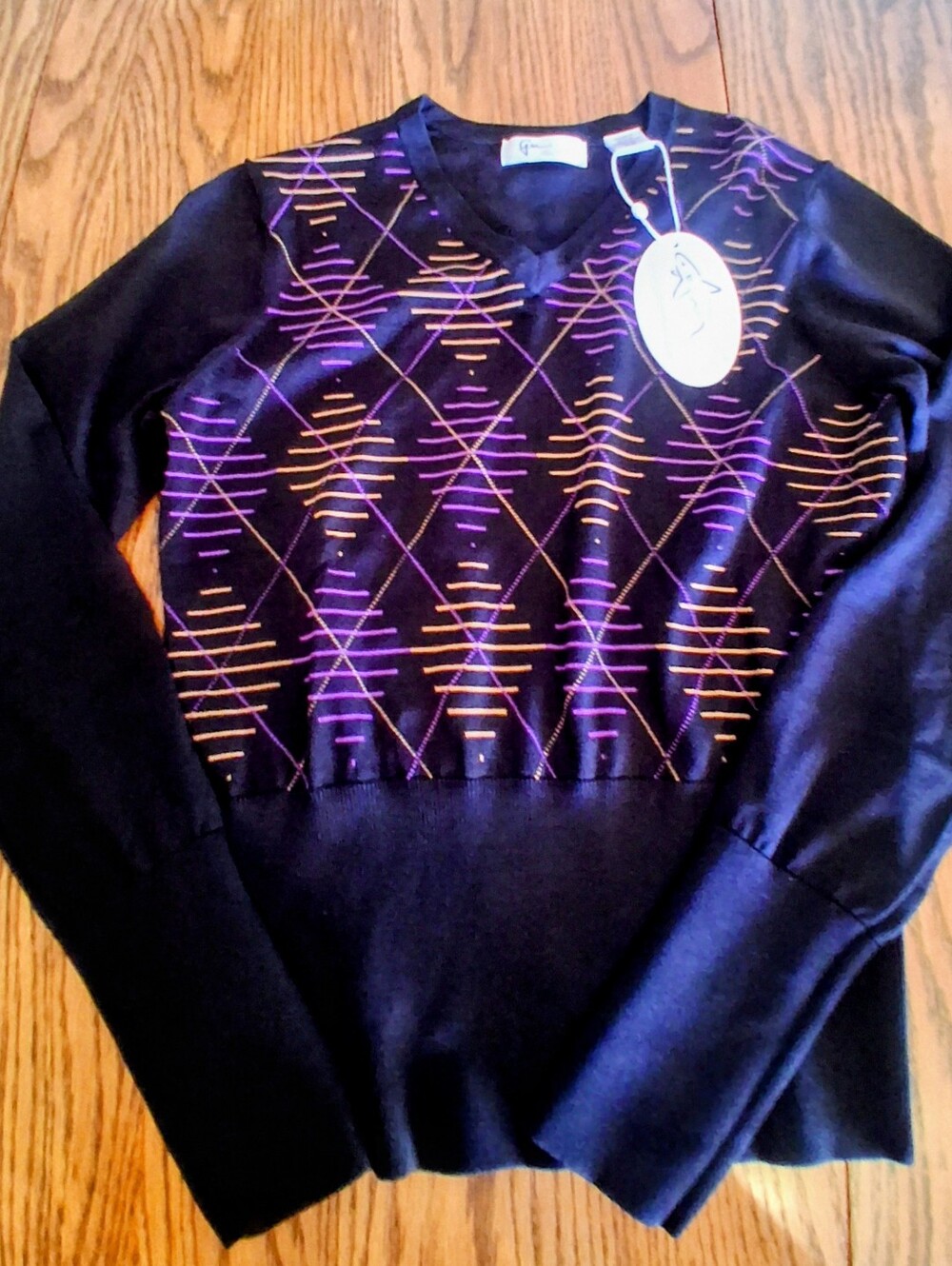 NWT Ladies Greg Norman Black Sweater Sz SM, MSRP $99.95